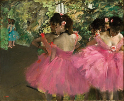 Dancers In Pink by Edgar Degas