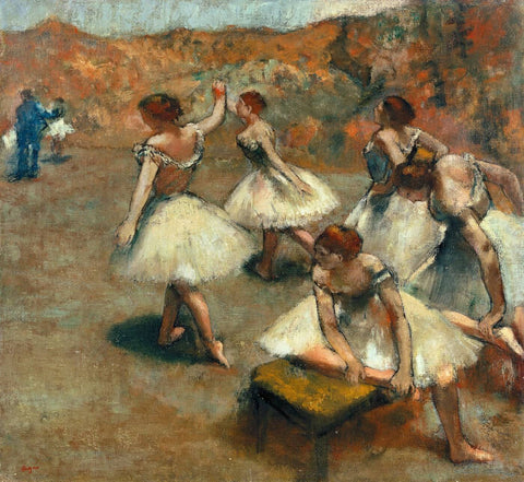 Edgar Degas - Dancers On The Stage - Large Art Prints by Edgar Degas