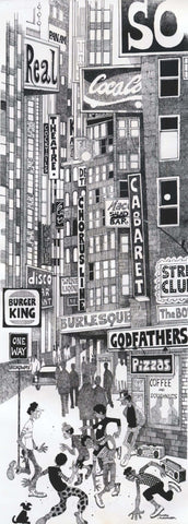 Dancing In New York Street - Framed Prints