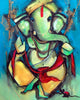 Dancing Ganesha Painting - Canvas Prints