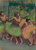 Edgar Degas - Danseuses Vertes Et Jaunes - Dancers In Green And Yellow - Canvas Prints
