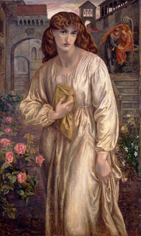 The Salutation of Beatrice - Life Size Posters by Dante Gabriel Rossetti