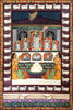 Darshan Of Shrinathji  - Indian Krishna Pichwai Art Painting - Framed Prints