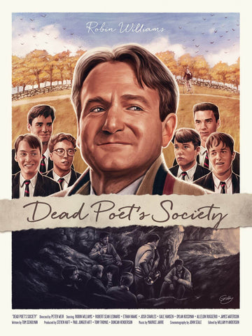 Dead Poets Society - Robin Williams - Tallenge Hollywood Poster Collection - Life Size Posters by Ryan