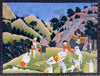 Death of Bali - Indian Miniature Painting From Ramayan - Vintage Indian Art - Framed Prints