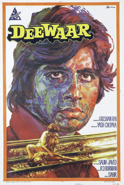 Deewar - Amitabh Bachchan - Hindi Movie Poster - Tallenge Bollywood Poster Collection - Posters