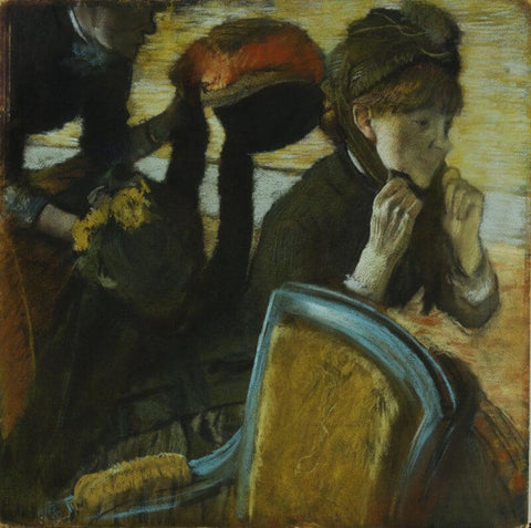 At The Milliners II - Large Art Prints by Edgar Degas