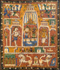 Deities Enshrined In The Jagannath Temple - PattaChitra Painting - Vintage Indian Art 19th Century - Posters