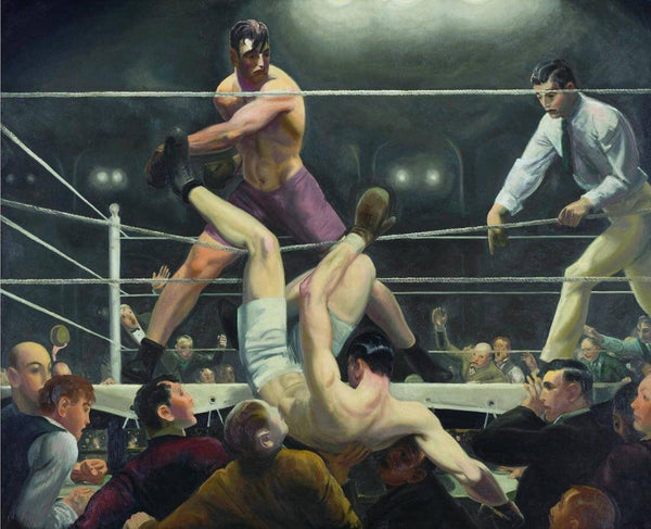 Dempsey and Firpo - George Bellows - Boxing Sport Painting - Framed Prints