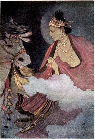 Departure Of Prince Siddhartha - Canvas Prints