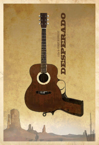 Desperado - Minimalist Art Poster - Robert Rodriguez Hollywood Movie Poster - Posters by Joel Jerry
