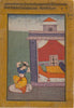 Desvarati Ragini: Folio From A Ragamala Series (Garland Of MusiC.l Modes) - C.1605–06 -  Vintage Indian Miniature Art Painting - Art Prints
