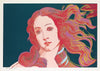 Details of Renaissance Paintings (Sandro Botticelli, Birth of Venus) - Mauve - Andy Warhol - Pop Art Painting - Framed Prints
