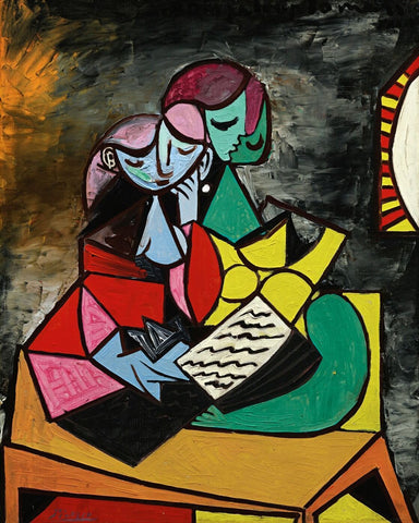 Pablo Picasso - Deux Personnages (La Lecture), 1934 - Framed Prints