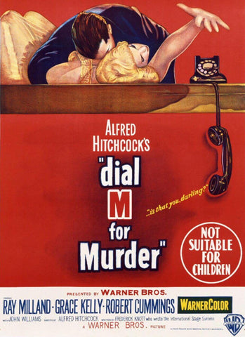 Dial M For Murder - Grace Kelly - Alfred Hitchcock - Classic Hollywood Suspense Movie Poster - Life Size Posters by Hitchcock