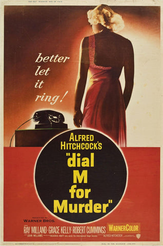 Dial M For Murder - Ray Milland - Alfred Hitchcock - Classic Hollywood Suspense Movie Vintage Poster by Hitchcock