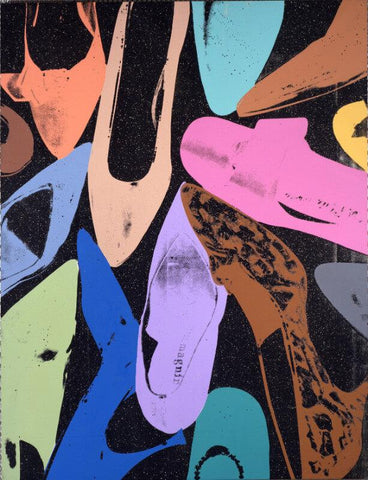 Diamond Shoes - III - Large Art Prints by Andy Warhol