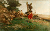 Diana Hunting with her Nymphs - John Gleich - Vintage Orientalist Painting - Canvas Prints
