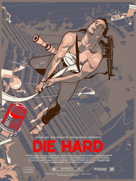 Die Hard - Tallenge Hollywood Bruce Willis Poster Collection - Framed Prints