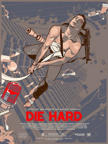 Die Hard - Tallenge Hollywood Bruce Willis Poster Collection - Framed Prints