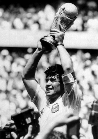 Diego Maradona - Football Legend - Argentina World Cup Win - Sports Poster by Joel Jerry