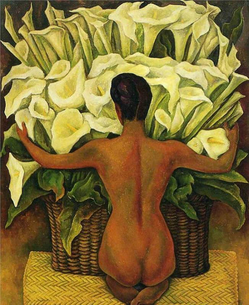 Nude With Calla Lilies - Life Size Posters