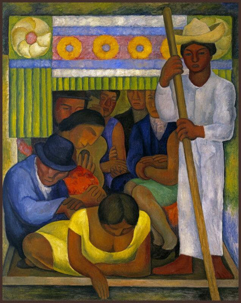 The Flowered Canoe by Diego Rivera