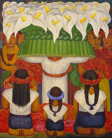 Flower Festival - Feast Of Santa Anita - Life Size Posters by Diego Rivera