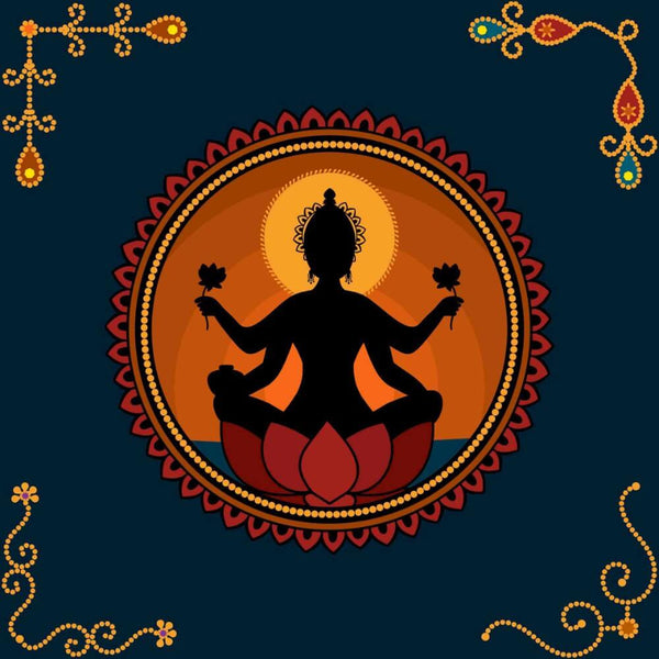 Digital Art - Divine Lakshmi - The Goddess of Prosperity Wealth - Canvas Prints