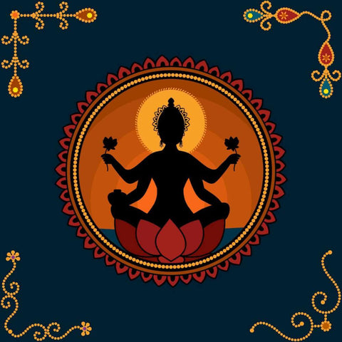 Digital Art - Divine Lakshmi - The Goddess of Prosperity Wealth - Canvas Prints by Hamid Raza
