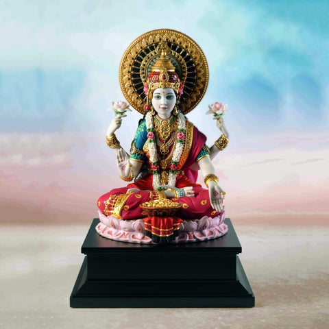 Digital Art - Divine Lakshmi - The Goddess of Prosperity Wealth - Canvas Prints by Hamid Raza