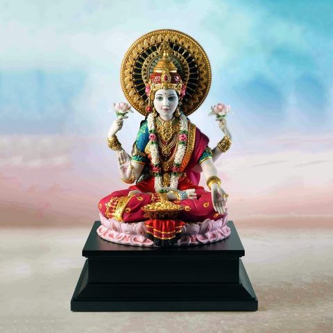 Digital Art - Divine Lakshmi - The Goddess of Prosperity Wealth by Hamid Raza