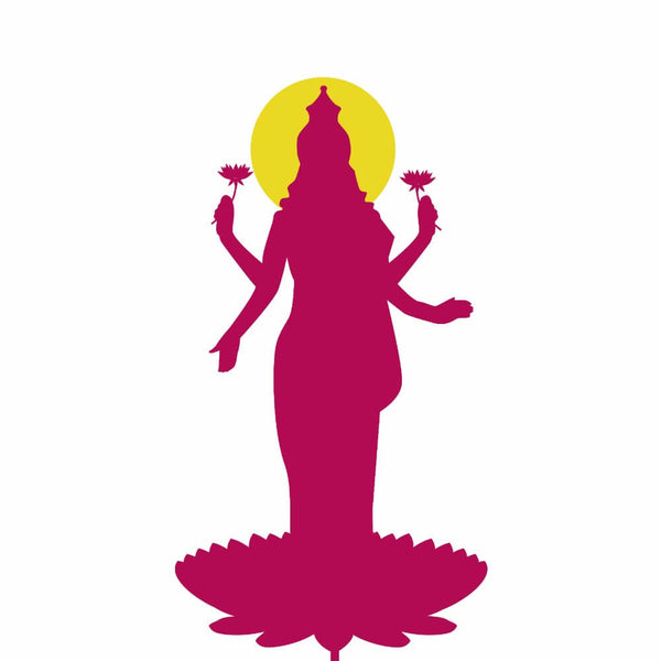 Digital Art - Divine Lakshmi - The Goddess of Prosperity Wealth - Life Size Posters