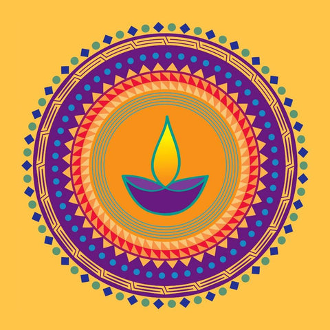 Digital Art - Diya with the Flame of Diwali by Hamid Raza