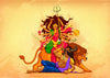 Digital Indian Art - Maa Durga - Canvas Prints