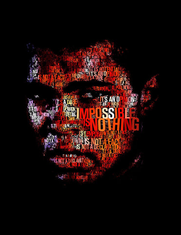 Digital Art - Muhammad Ali - Impossible Is Nothing - Framed Prints