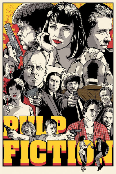 Digital Art - Pulp Fiction - Hollywood Collection - Framed Prints