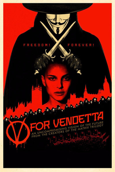 Tallenge Hollywood Collection - Movie Poster - V For Vendetta - Large Art Prints