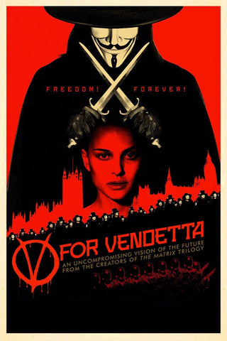 Tallenge Hollywood Collection - Movie Poster - V For Vendetta - Large Art Prints by Joel Jerry