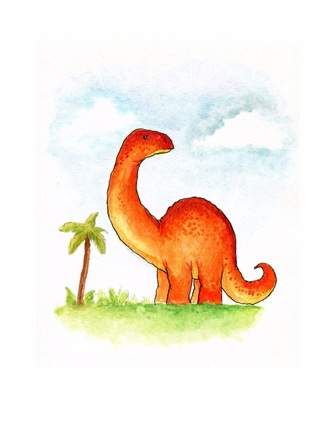 Diplodocus Dinosaur Art Prints - Main Image