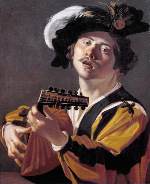 The Lute player - Canvas Prints
