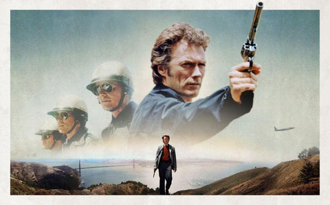 Dirty Harry - Clint Eastwood - Hollywood Action Movie Poster - Large Art Prints