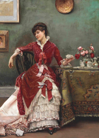 Disappointment of Julius Leblanc Stewart (Déception de Julius Leblanc Stewart) - Jean Béraud Painting - Framed Prints by Jean Béraud