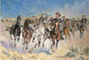 Dismounted - Trooper Moving  -  Frederic Remington - Canvas Prints