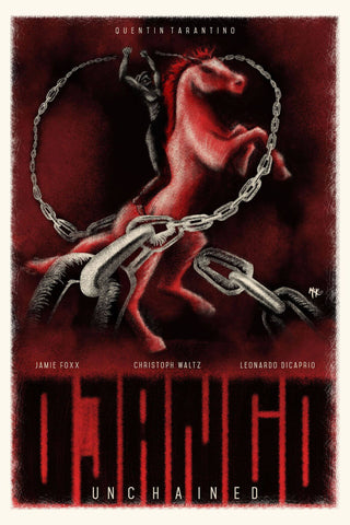 Django Unchained - Fan-Art - Hollywood Movie Poster - Collection - Large Art Prints