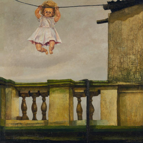 Doll II - Bikas Bhattacharji - Indian Contemporary Art Painting - Canvas Prints