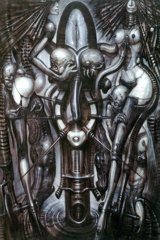 Dominion - H R Giger - Bio-mechanical Erotica Art Poster - Art Prints