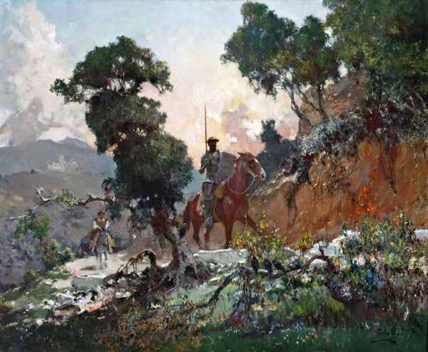 Don Quixote - John Gleich - Vintage Orientalist Painting - Canvas Prints