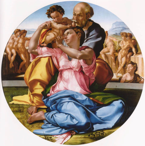 Doni Tondo - Canvas Prints by Michelangelo