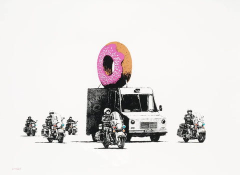 Donut (Strawberry) - Banksy - Large Art Prints
